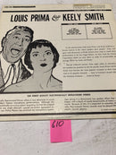Louis Prima & Keeley Smith On Broadway Vinyl LP Album
