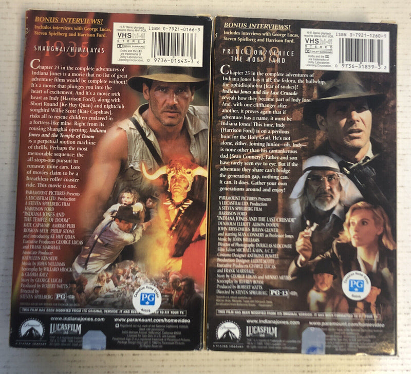 Indiana Jones (1999) Temple of Doom | And The Last Crusade