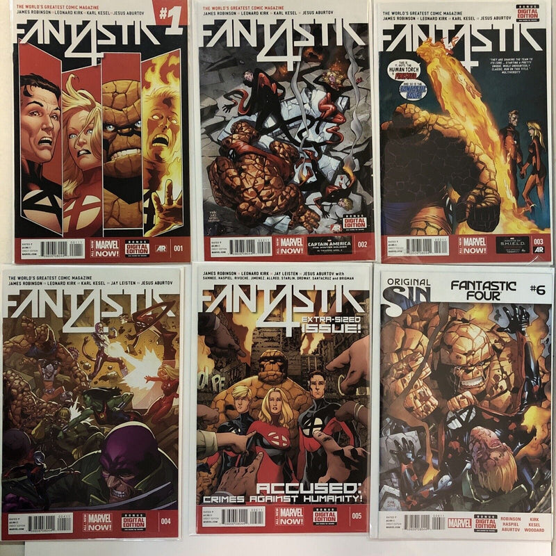 Fantastic 4 (2013) Complete Set # 1-14 & Annual # 1 (VF/NM) Marvel Now!