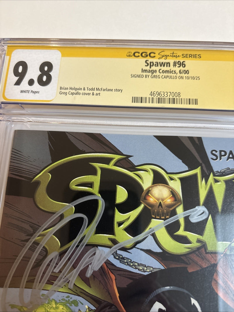 Spawn (2000) # 96 (CGC 9.8 SS) Signed Greg Capullo • Image Comics • Ce