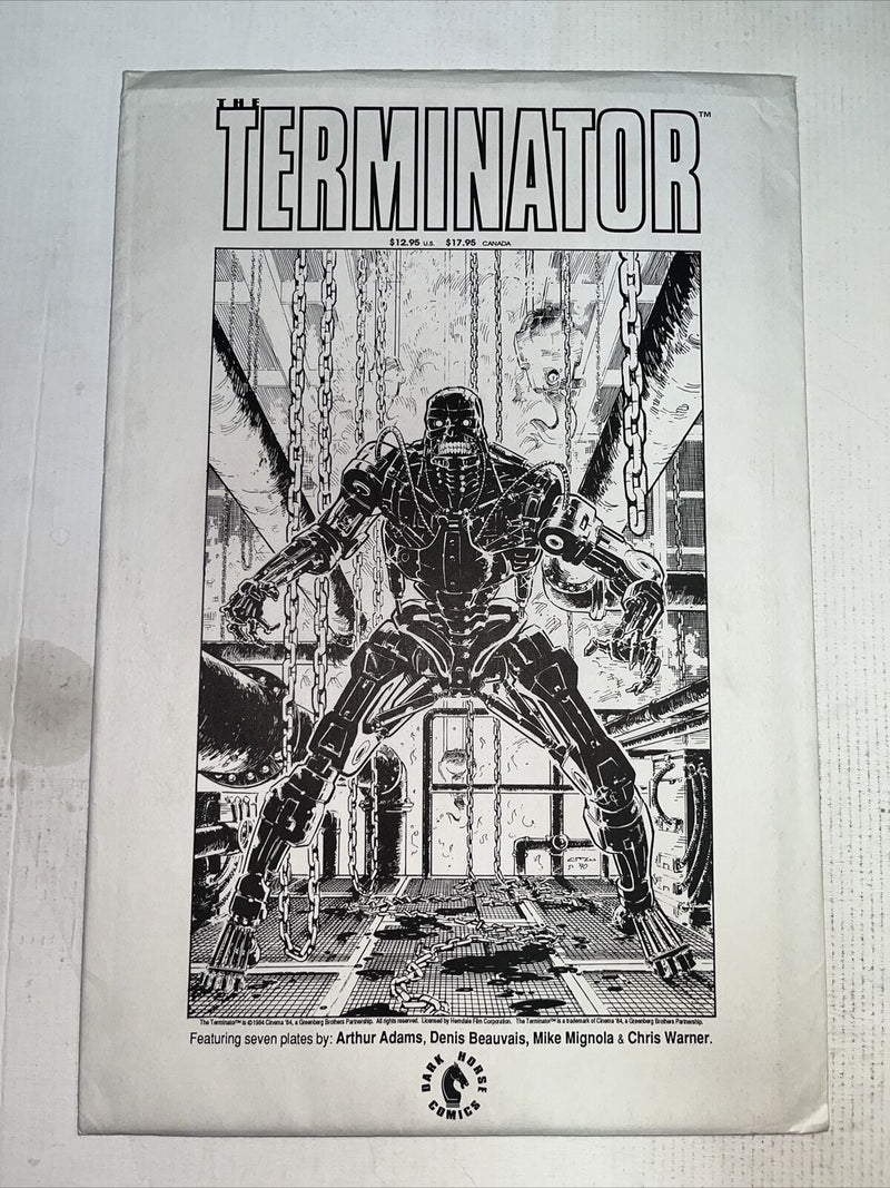 Terminator 7 Plates Art Portfolio + Mini Comic ~ 1984 Adams ,Beauvais ,Warner