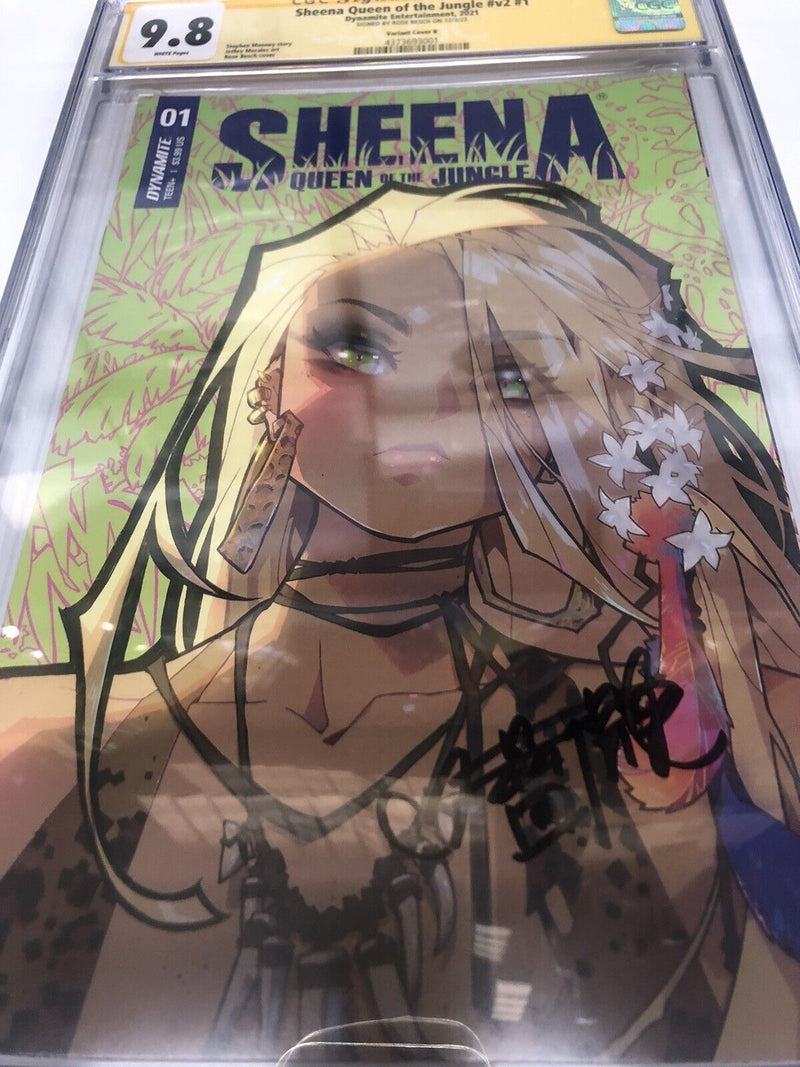 Sheena Queen Of The Jungle #V2 (2021) #1 (CGC 9.8) Signed Besch *Variant Cover B