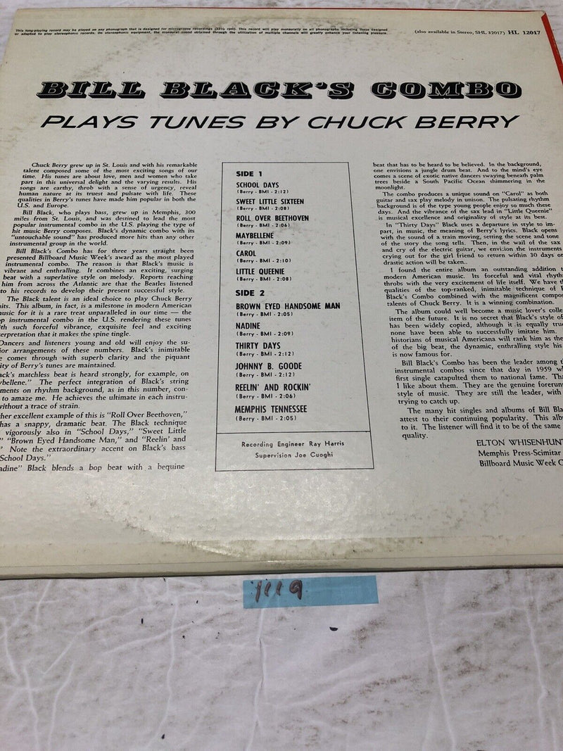 Bill Black’s Combo Plays Tunes By Chuck Berry Vinyl  LP Album