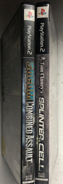 socom combined assault ,Splinter cell Stealth Action Redefined game bundle ps2
