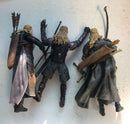 2002 Lord of The Rings 3 X Action Figure 7” NLP Marvel Entertainment Bundle