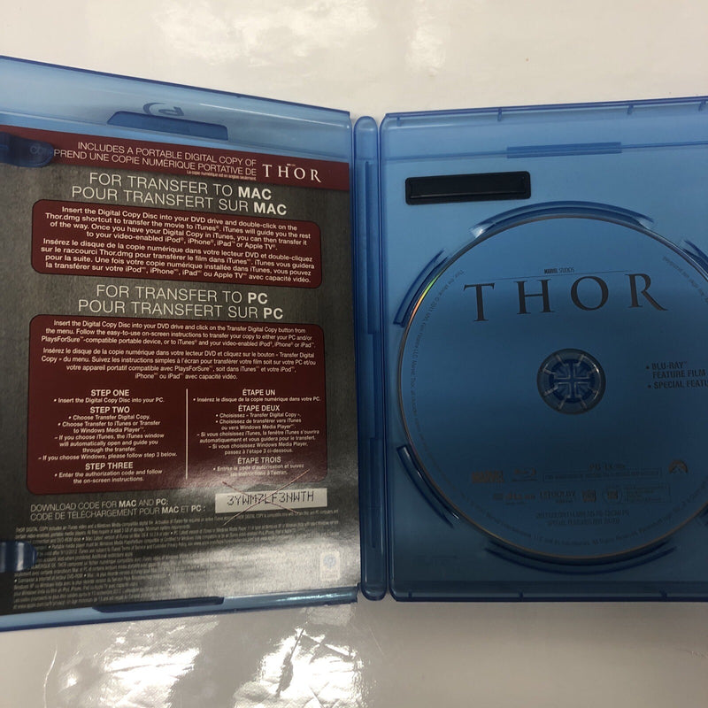Thor (2011) Blu Ray + DVD + Digital Copy • Spectacular USA Today