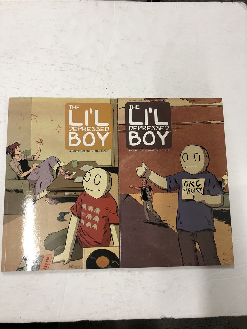 The Li’L Depressed Boy Vol.1&2 By Steven Struble (2011) TPB Image Comics