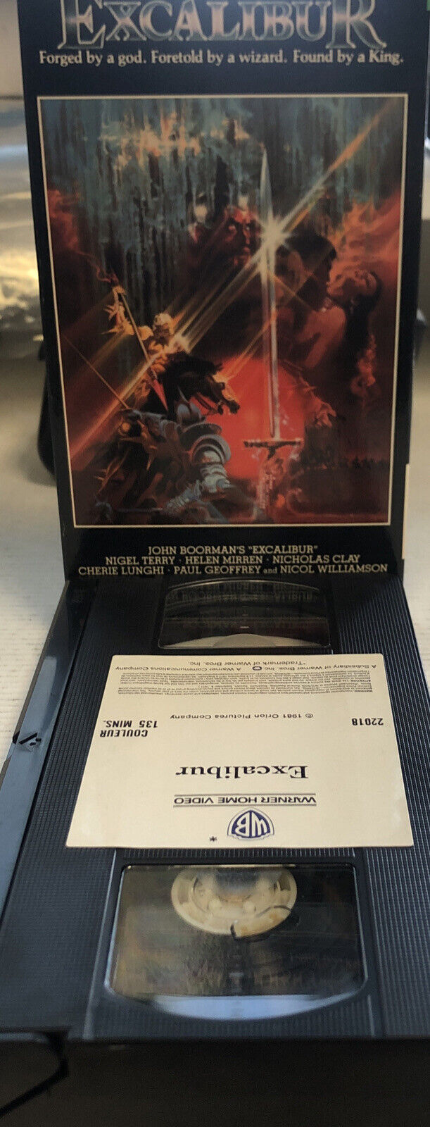 Excalibur (1997) Vhs ~ John Boorman | Nicholas Clay