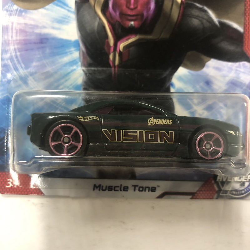 Hot Wheels AVENGERS Age of Ultron Vision MuscleTone Car 5/8 Series MCU 2014 Mint