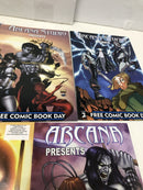 Arcana Presents Free Comic Book Day Set Of 7 Issues • O’Reilly • Sejic •Gallardo