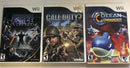 Star Wars Force Unleashed,ocean Commander,Call Of Duty 3 Nintendo wii bundle