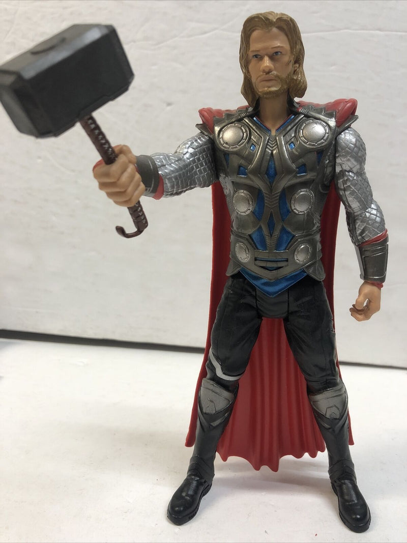 Marvel THOR The Mighty Avenger  Action Figure w/ Hammer - 8” Hasbro 2011 loose