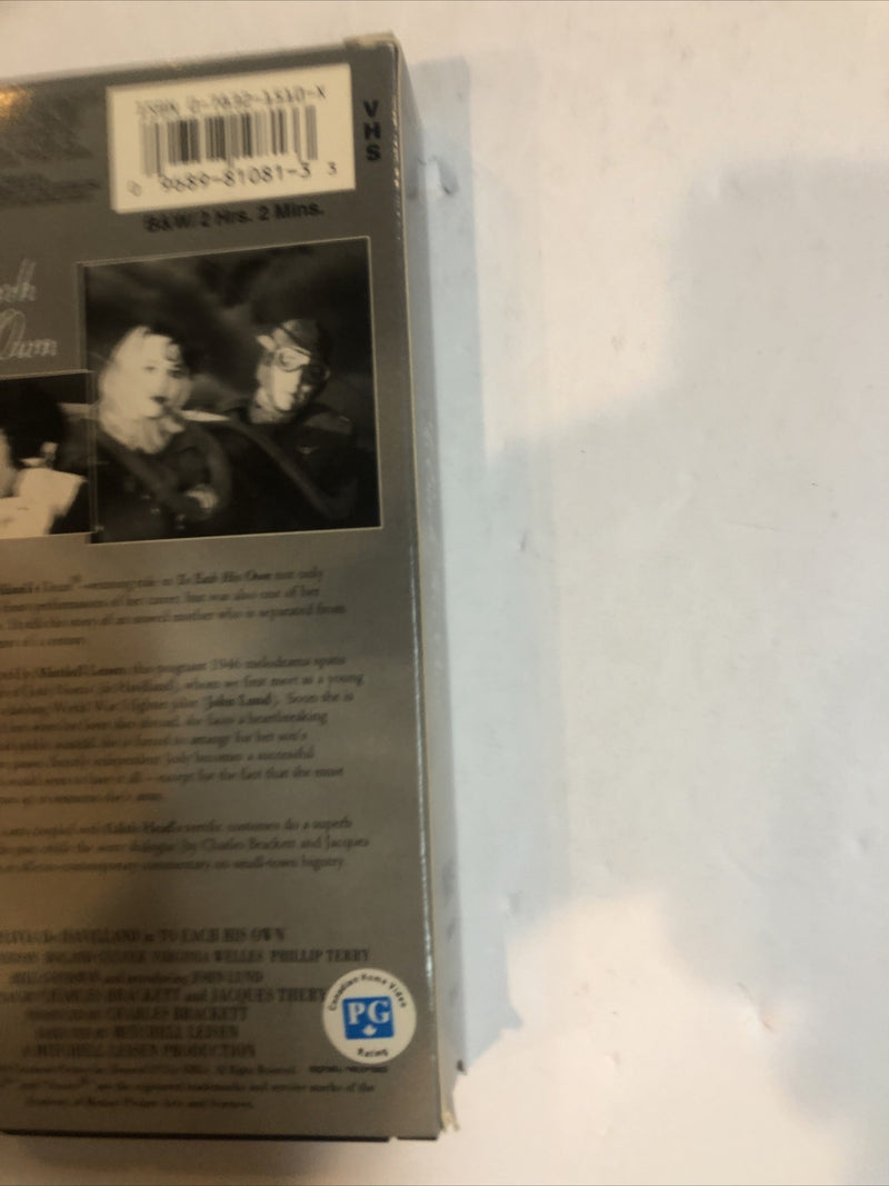 To Each His Own (VHS, 1998) Olivia  De Havilland • Mary Anderson • Roland Culver
