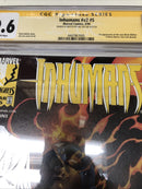 Inhumans (1999) #v2 #5 (CGC 9.6 SS) Signed * Sketch Jae Lee * Marvel Universe