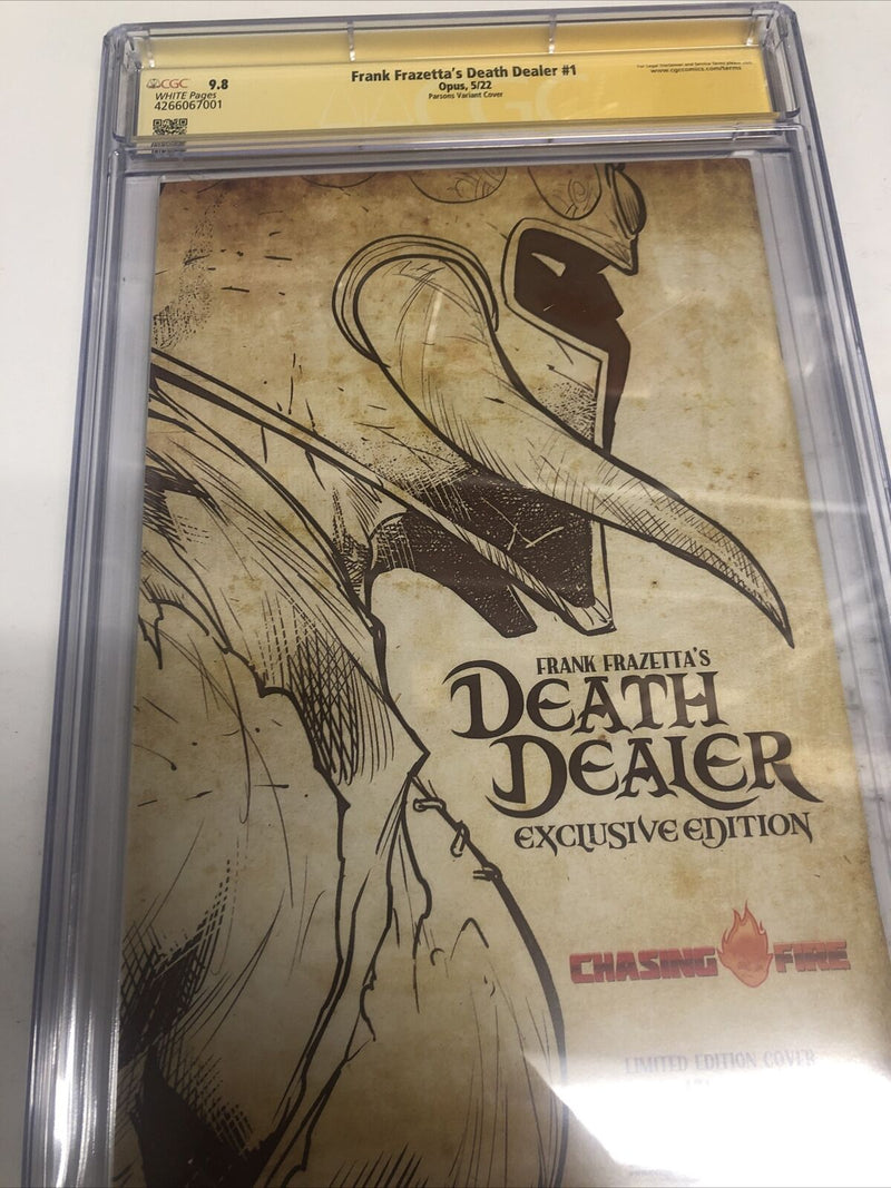 Frank Frazetta’s Death Dealer (2022) #1 (CGC 9.8 SS) Signed Sketch Parsons #451