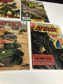 Attack (1971) BronzeAge Set Of 30 Comics • Fighting Forces In Action • Bomber