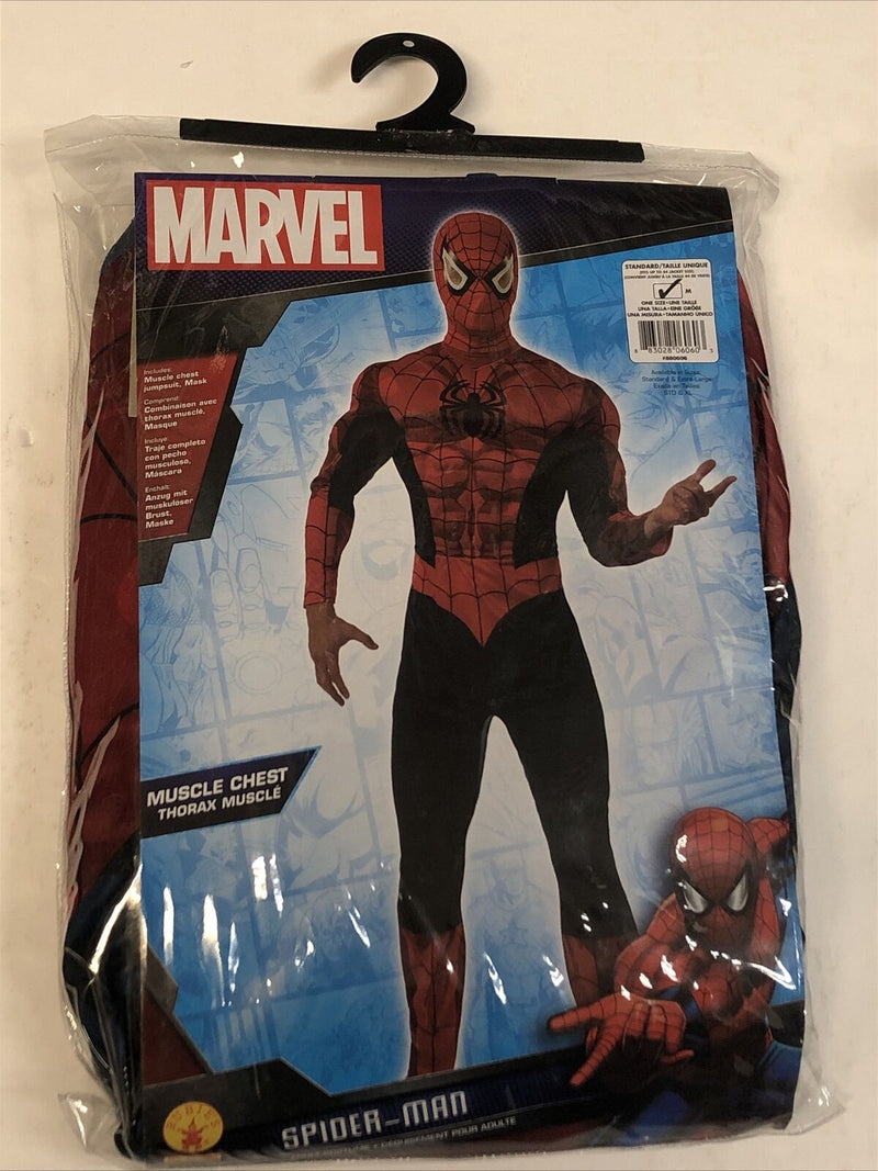 MUSCLE CHEST ADULT SPIDER-MAN MENS SUPERHERO HALLOWEEN COSTUME