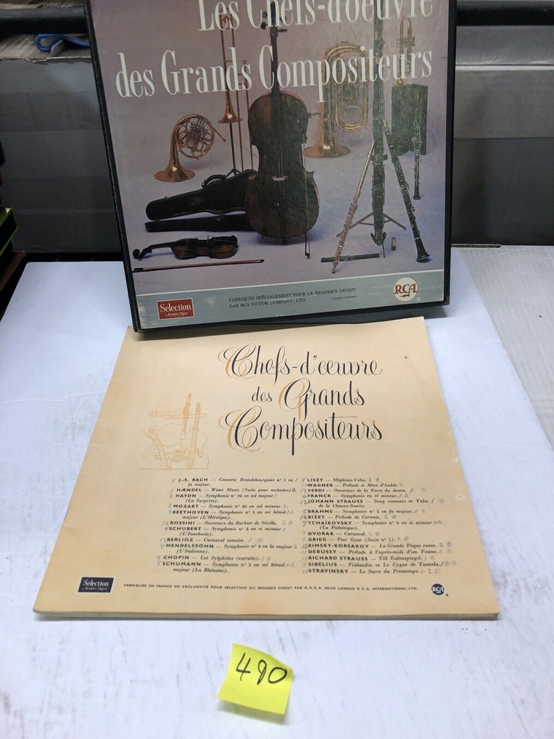 Les Chefs -d’oeuvre Des Grand Compositeurs  12 LP  Album Boxed Set Collection