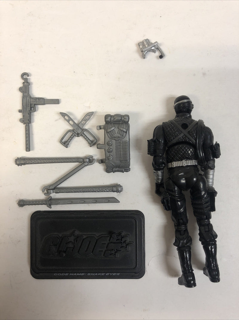 Snake Eyes Commando V34 FOIL GI JOE COBRA 25th Anniversary 2007 Complete Mint