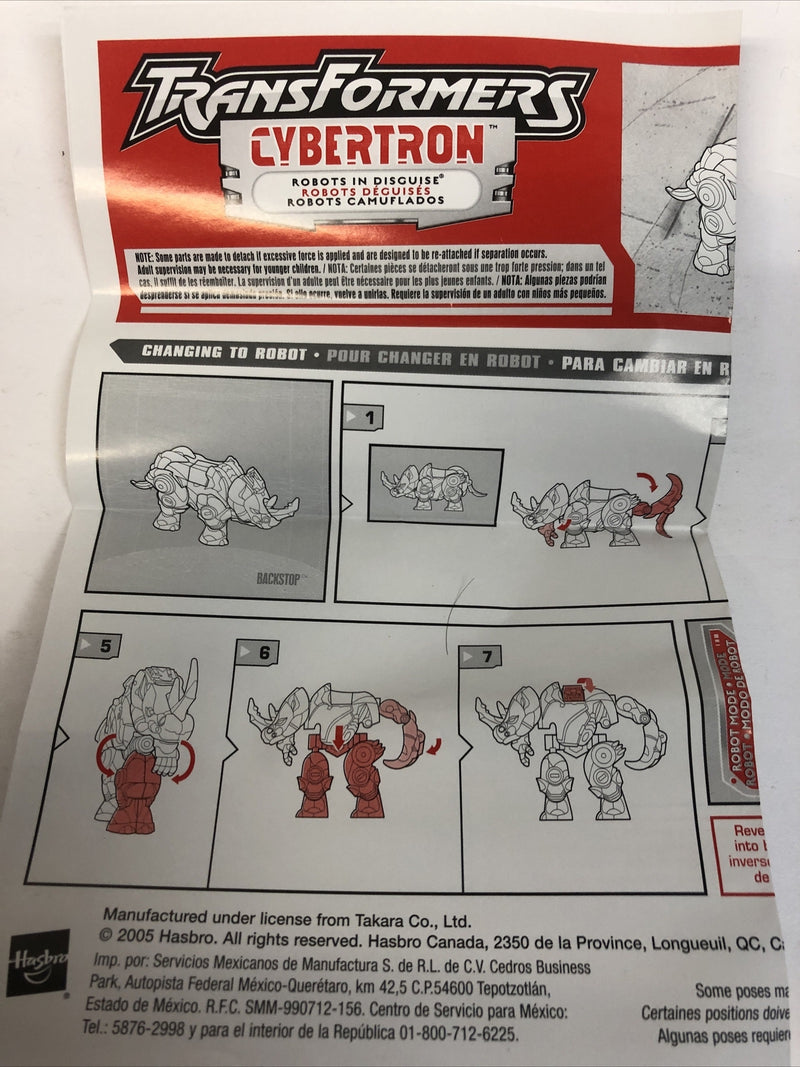 Transformers Cybertron Robots In Disguise Backstop(2005) Complete Mint