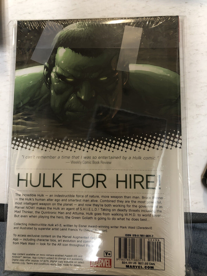 Indestructible Hulk Vol1: Agent Of Shield (2014) Marvel TPB HC Waid