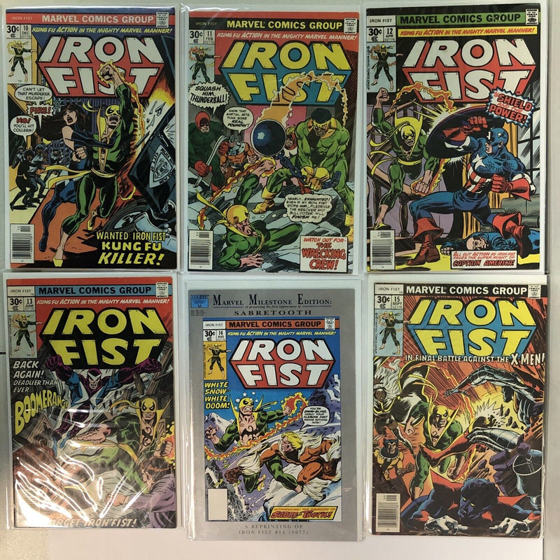 Iron Fist (1975) Complete Set # 1-15 (VG/F/VF) Marvel Comics Group # 14 REPRINT