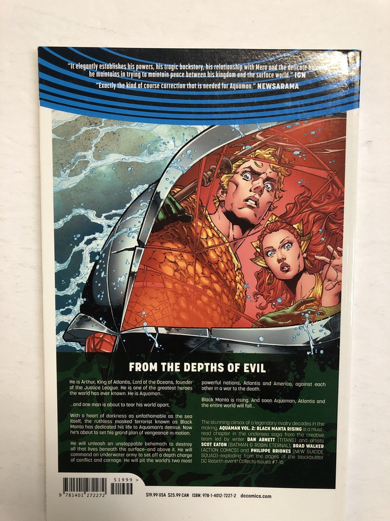 Aquaman Vol.2: Black Manta Rising(rebirth) | Paperback (2017) (NM) Dan Abnett