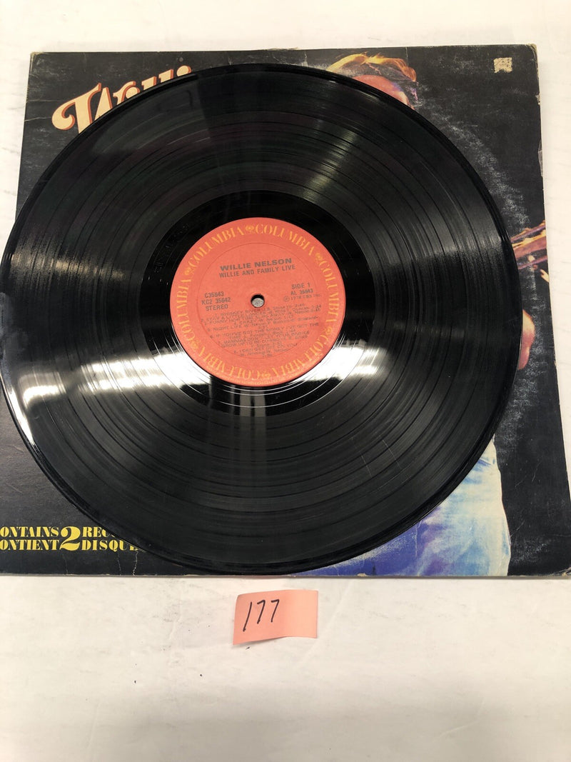Willie Nelson Willie And Family Live Double Vinyl LP Album