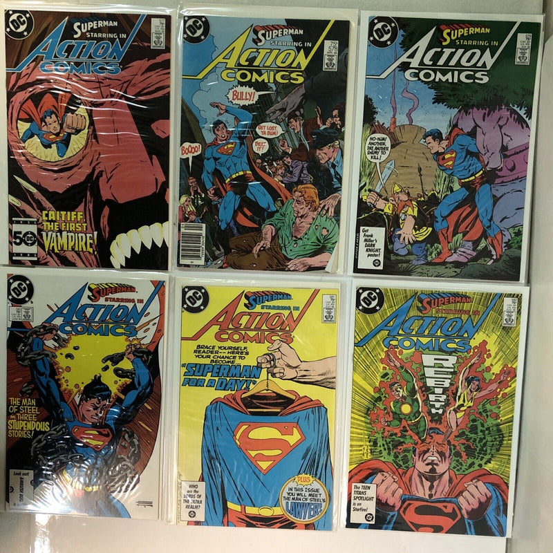 Superman Starring In Action Comics (1983) Complete Set