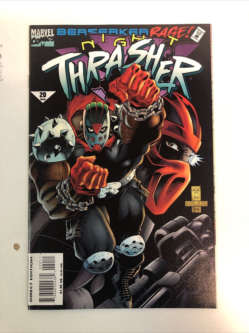 Night Thrasher (1993) Set # 1-21 & Four Control #1-4 (VF/NM) Missing # 11-12-18