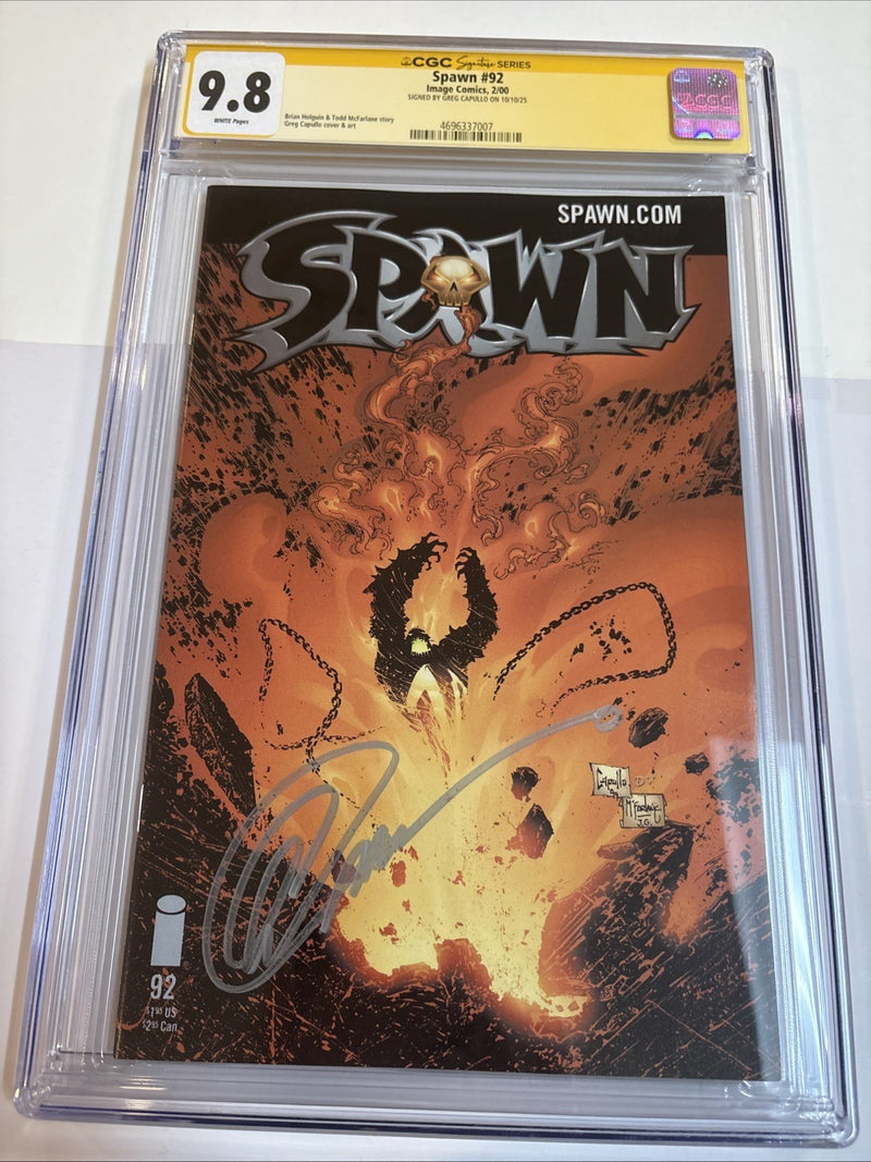 Spawn (2000) # 92 (CGC 9.8 SS) Signed Greg Capullo * Image Comics