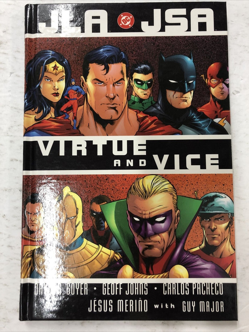 JLA JSA Virtue And Vice By David S. Goyer (2002) HC DC Comics