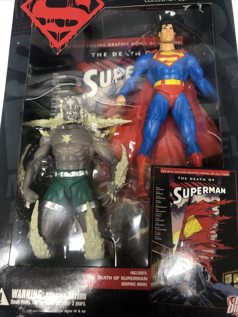 Superman vs. Doomsday Collector Set NIB Action Figures Graphic Novel