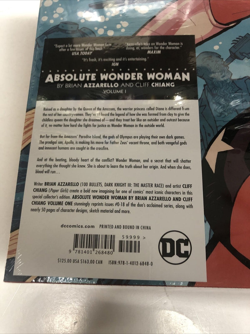 Absolute Wonder Woman by Azzarello & Chiang Vol.1 (2017) DC Comic| HC New Sealed