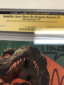 Godzilla:Here There Be Dragons Reprint (2024) 1 (CGC 9.8) Signed Tieri* Panosian
