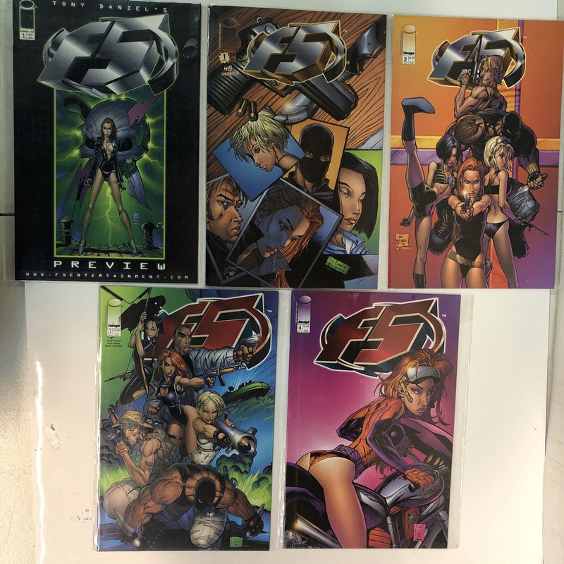 F5 (2000) Set # 1-4 & Preview # 1 (VF/NM) Image Comics