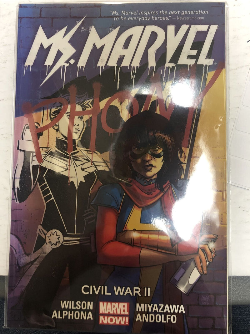 Ms. Marvel Vol.6 Civil War 2 (2016) Marvel TPB SC Takeshi Miyazawa