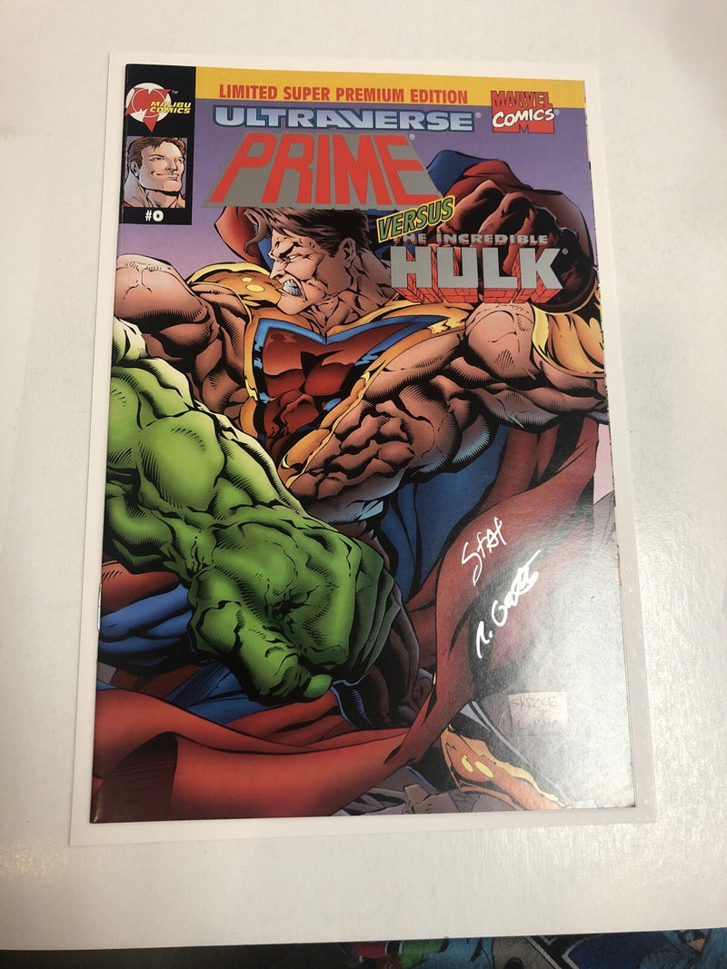 Prime vs Hulk Limited Super Premium Edition DF (2000) Signed By Statema Gates