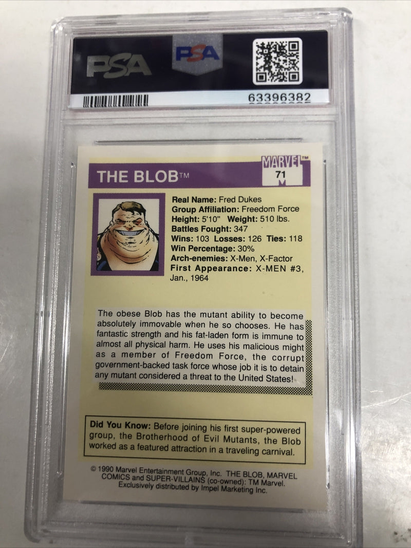 1990 Marvel Universe Super-Villains  Blob