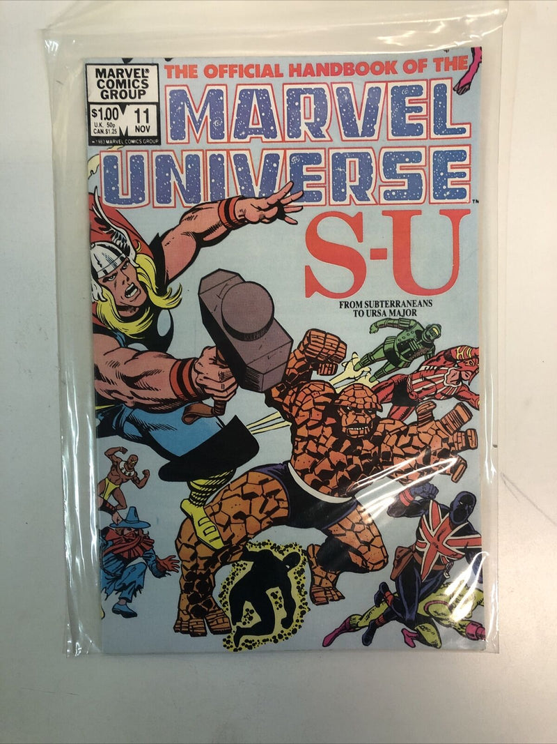 The Official Handbook Of The Marvel Universe (1982) Set# 1-15 Missing # 6-8 (VF)