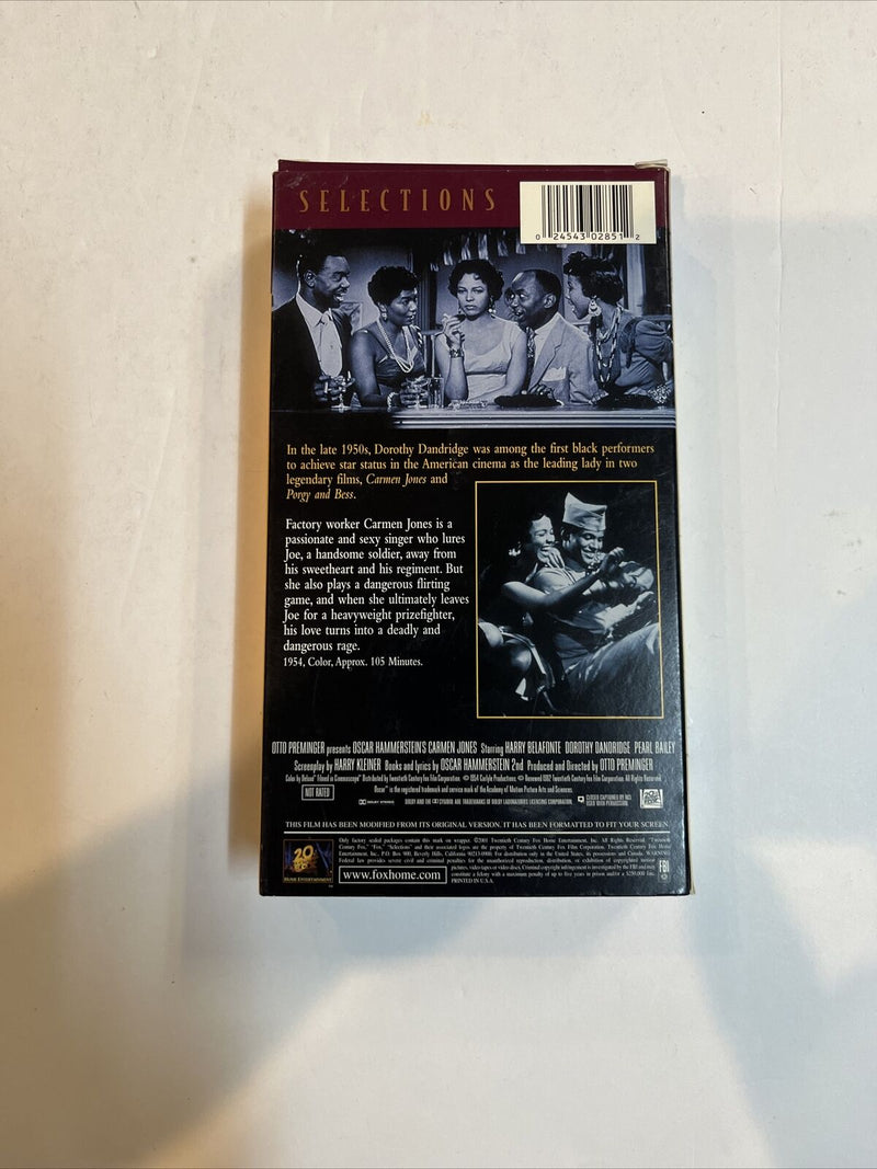 Carmen Jones (VHS, 2002) Dorothy Dandridge • Harry Belafonte | 20th Century Fox