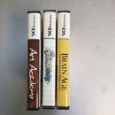 Brain Age,Scribblenauts,Art Academy nintendo ds lite games bundle