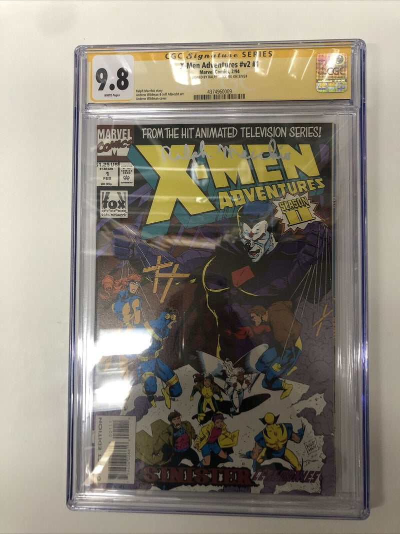 X-Men Adventures (1994) # v2# 1 (CGC 9.8 SS) Signed Ralph Macchio * Census = 1