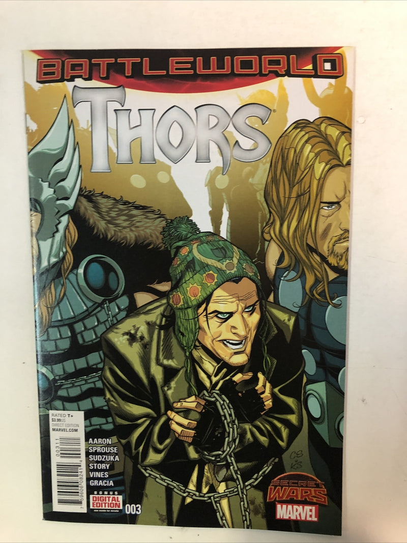 Secret Wars Battleworld Thors (2015) Complete Set