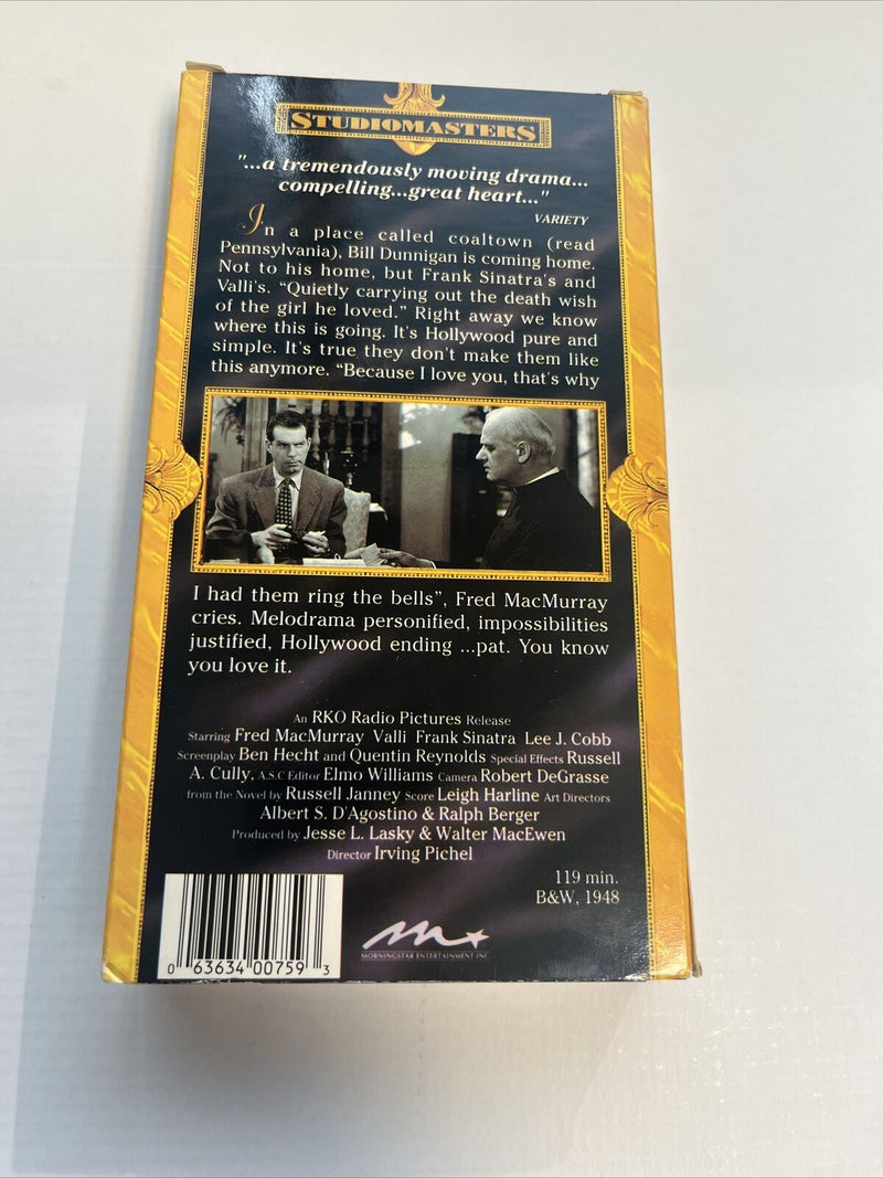 The Miracle Of The Bells (VHS) Movie Fred Macmurray  Frank Sinatra Studiomasters