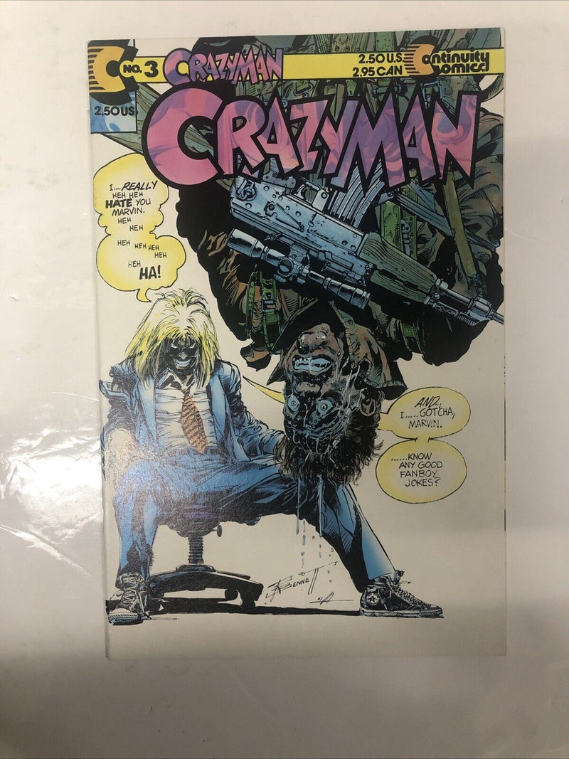 Crazy Man 2 Sets • Set Issue # 1-3 • Set Issue # 1-4 • Continuity Comics