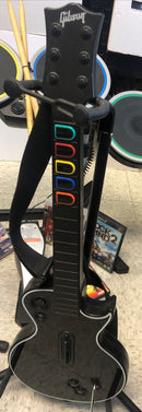PS 2 & 3 Rock Band Guitar Hero Instruments & Game bundle (No Dongle Or Dj Mixer)