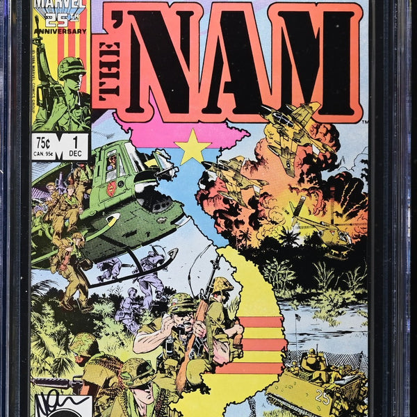 Nam (1986) # 1 (CGC 9.8 SS) Signed Michael Golden • Marvel Comics