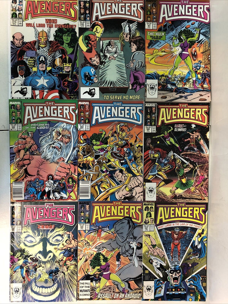 The Mighty Avengers (1984) Consequential Set # 251-300 Missing #257 (F/VF)