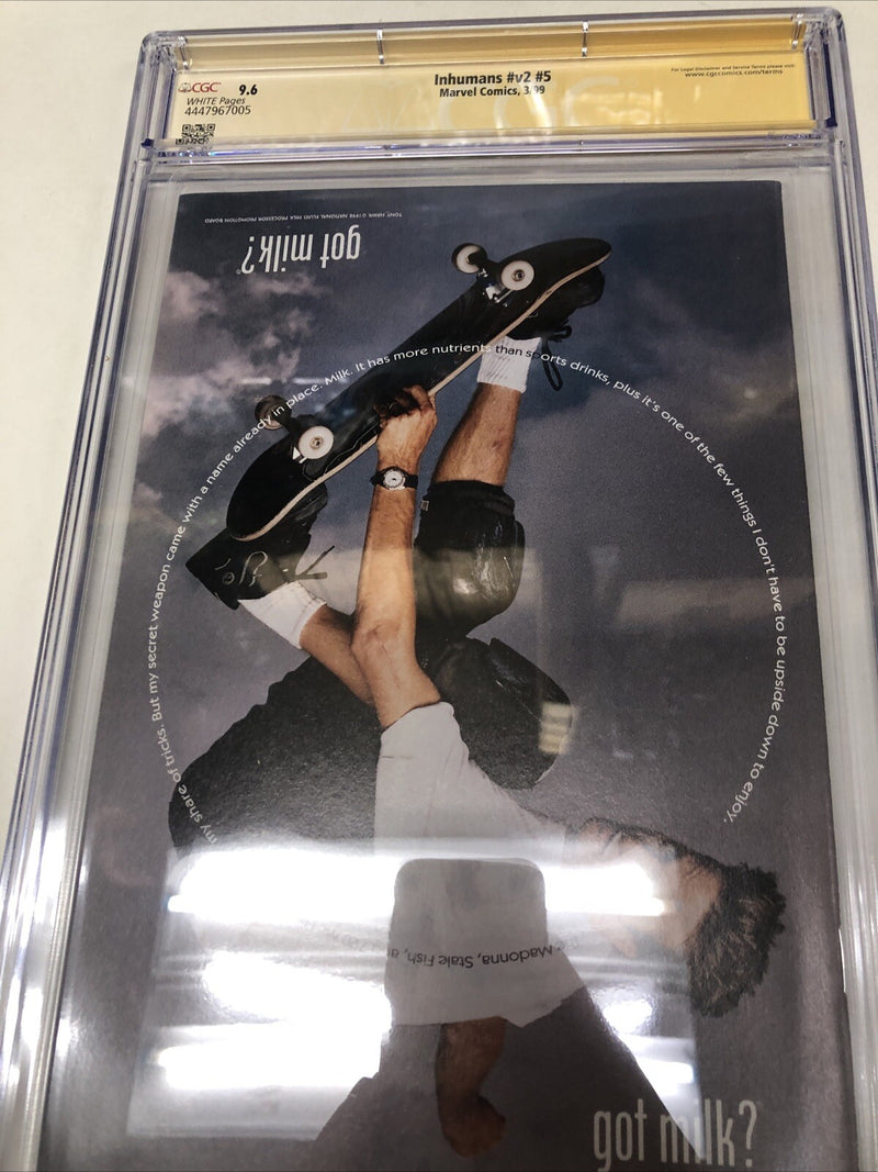 Inhumans (1999) #v2 #5 (CGC 9.6 SS) Signed * Sketch Jae Lee * Marvel Universe